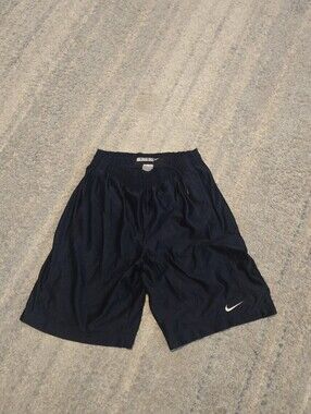 Nike Basketball Shorts Men’s Medium Black Mesh Athletic Gym Swoosh 9" Inseam